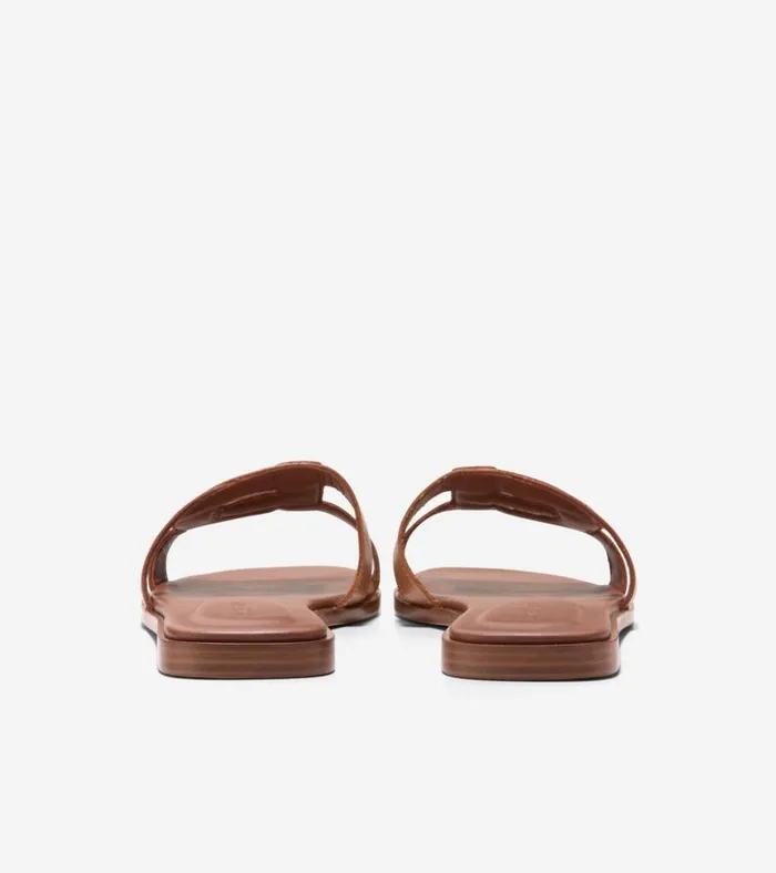 Chrisee Slide Sandals Dark Cuoio Brownpecan Women Cole Haan Sandals