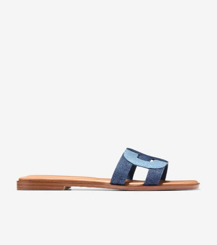 Chrisee Slide Sandals Denimcaramel Women Cole Haan Sandals