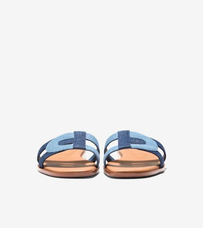 Chrisee Slide Sandals Denimcaramel Women Cole Haan Sandals