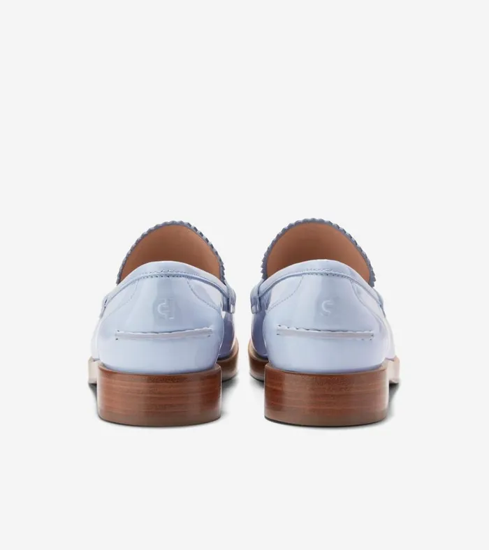 Christyn Penny Loafers Heather Blue Patent Women Cole Haan Loafers and Drivers