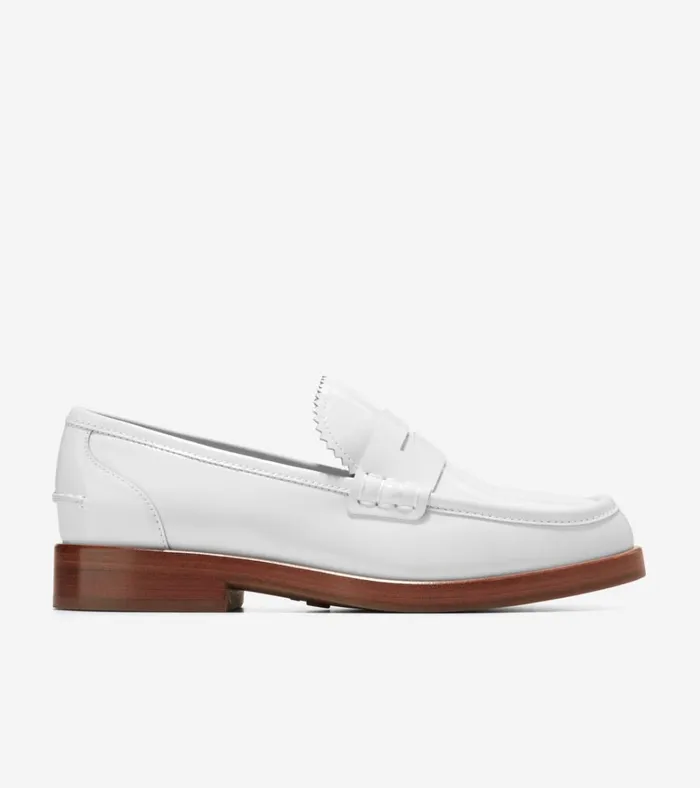 Christyn Penny Loafers White Patent Women Cole Haan Loafers and Drivers