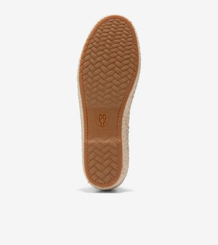 Cloudfeel Espadrille II SlipOn Loafers Whiteblue Wing Tealchocolate Stitchlitetrade Women Cole Haan Flats and SlipOns