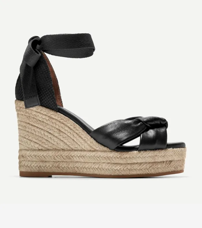 Cloudfeel Hampton Wedge Sandals Black Women Cole Haan Espadrilles