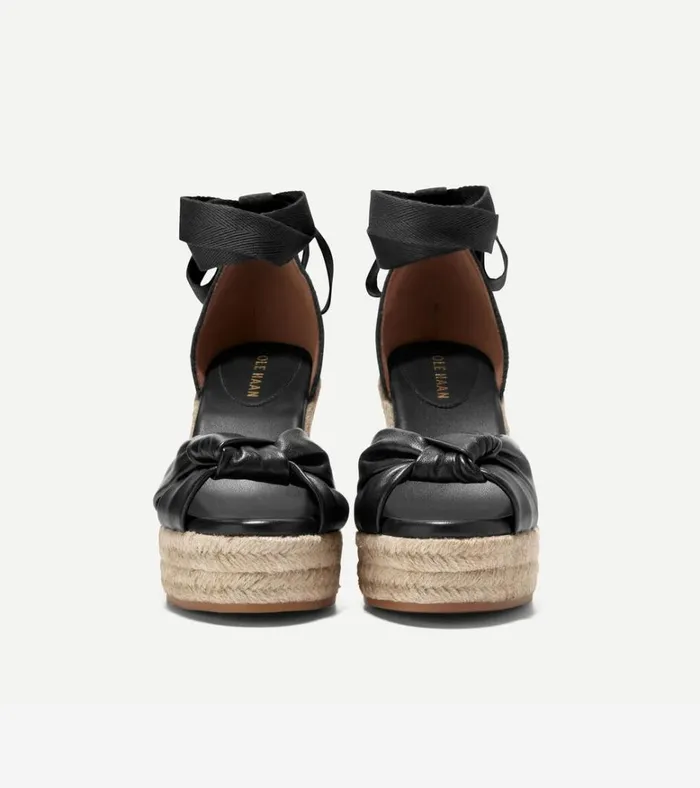 Cloudfeel Hampton Wedge Sandals Black Women Cole Haan Espadrilles