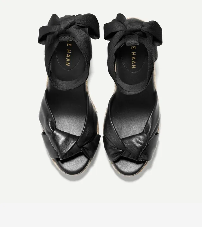 Cloudfeel Hampton Wedge Sandals Black Women Cole Haan Espadrilles