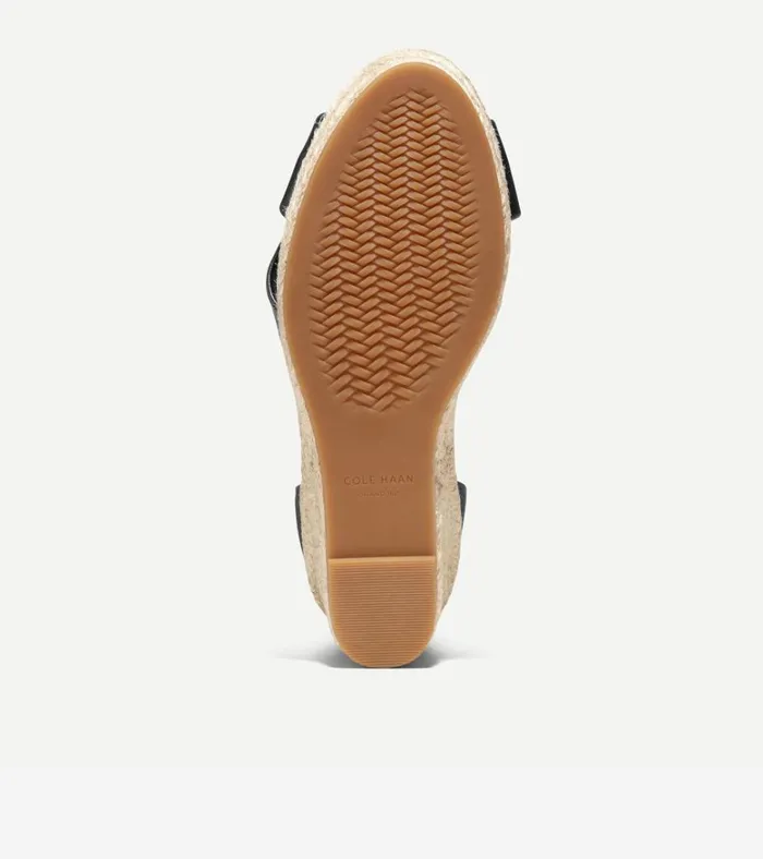 Cloudfeel Hampton Wedge Sandals Black Women Cole Haan Espadrilles