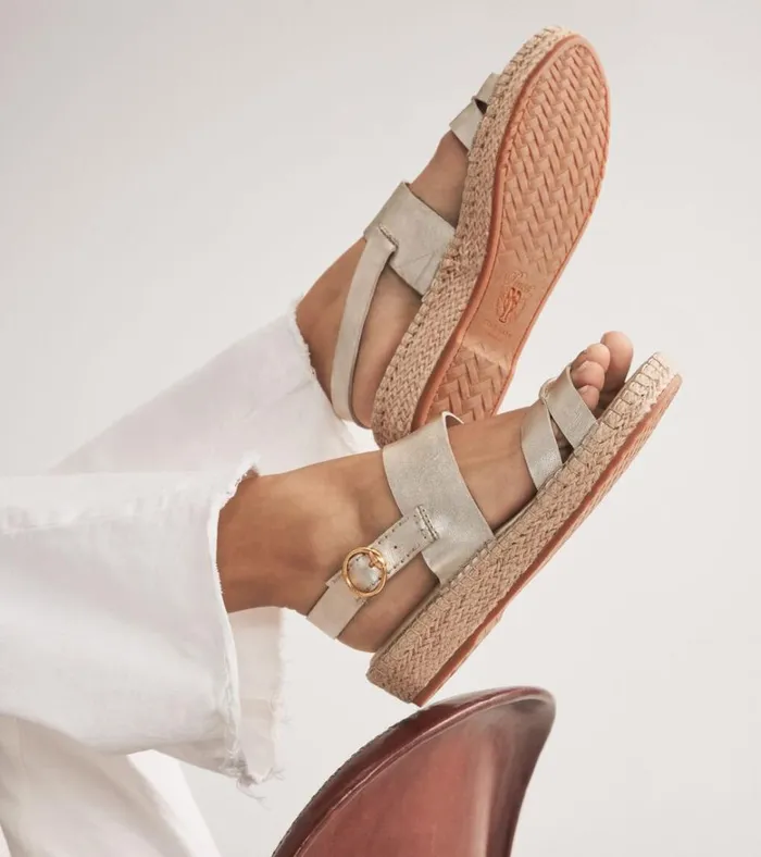 Cloudfeel Tilden Ankle Strap Sandals Soft Gold Women Cole Haan Espadrilles