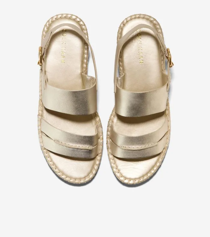 Cloudfeel Tilden Ankle Strap Sandals Soft Gold Women Cole Haan Espadrilles
