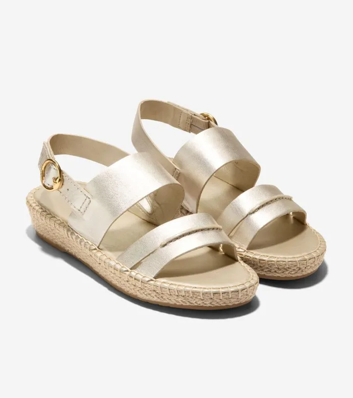 Cloudfeel Tilden Ankle Strap Sandals Soft Gold Women Cole Haan Espadrilles