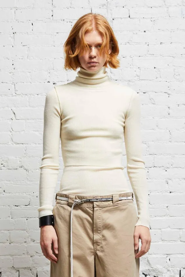 CREWNECK TWIN SET 8211 ECRU Women R13 Sweaters