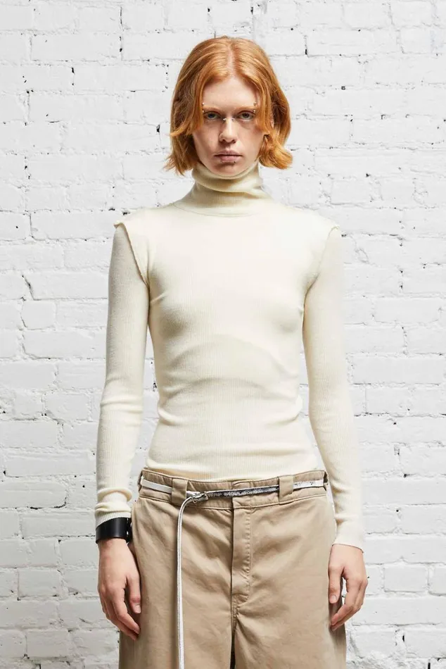 CREWNECK TWIN SET 8211 ECRU Women R13 Tops