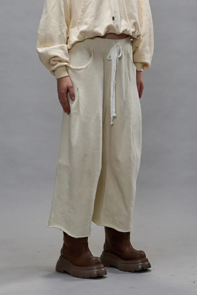 CROPPED PLEATED SWEATPANT 8211 NATURAL Women R13 Pants and Shorts