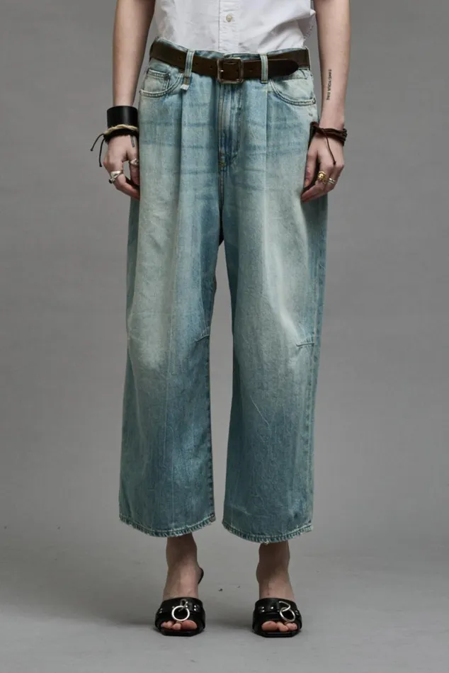 CROPPED WIDE LEG JEAN 8211 TONI BLUE Women R13 Denim