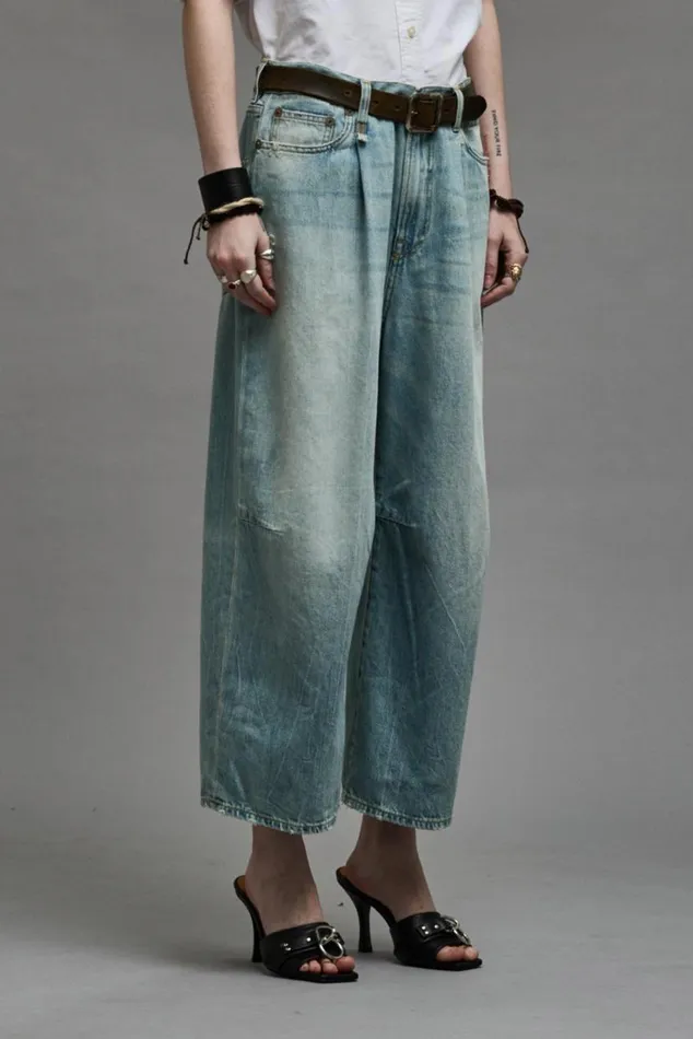 CROPPED WIDE LEG JEAN 8211 TONI BLUE Women R13 Denim