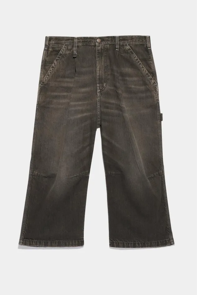 CROPPED WIDELEG CARPENTER PANT 8211 ELLERY BLACK Women R13 Denim