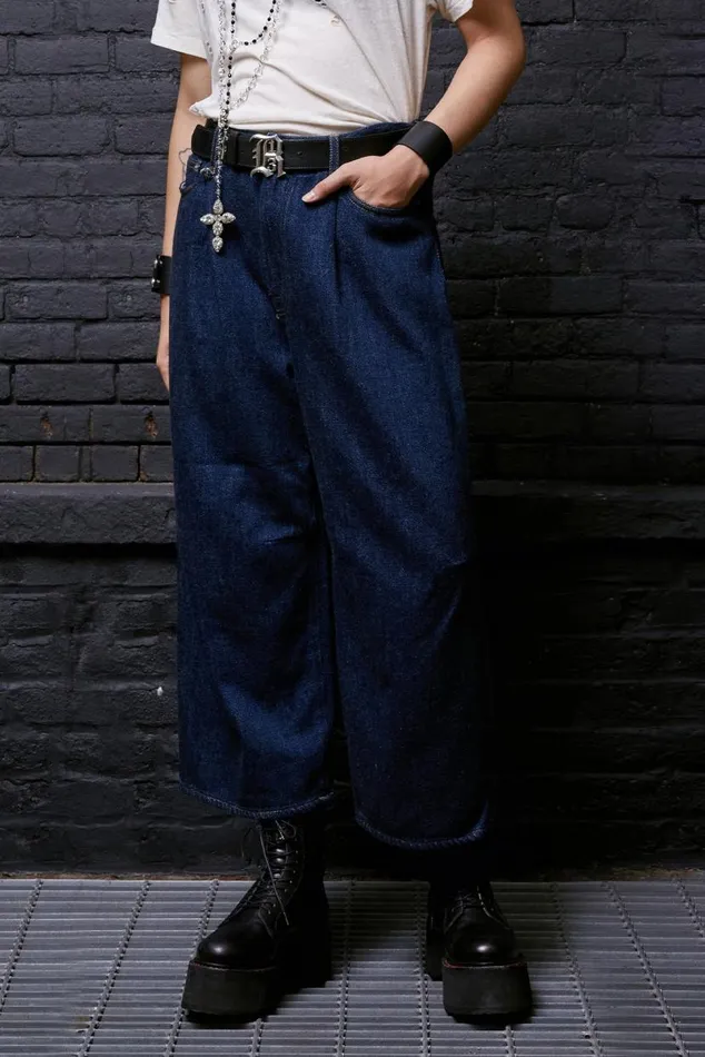CROPPED WIDELEG JEAN 8211 KOZE RINSED INDIGO Women R13 Denim