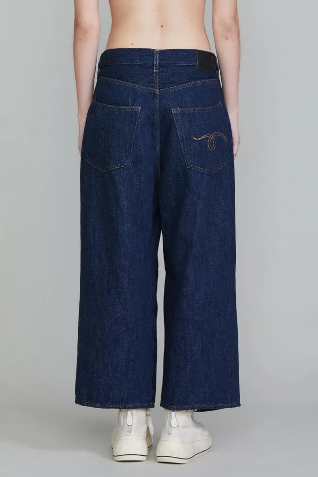 CROPPED WIDELEG JEAN 8211 KOZE RINSED INDIGO Women R13 Denim CROPPED WIDELEG JEAN 8211 KOZE RINSED INDIGO Women R13 Denim