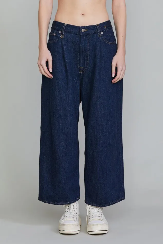 CROPPED WIDELEG JEAN 8211 KOZE RINSED INDIGO Women R13 Denim CROPPED WIDELEG JEAN 8211 KOZE RINSED INDIGO Women R13 Denim