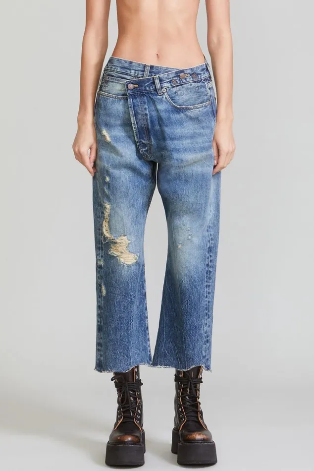 CROSSOVER JEAN 8211 DIRTY KELLY Women R13 Denim
