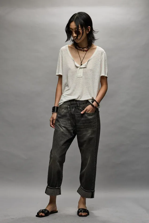 Crossover Jean 8211 Leyton Black Women R13 Denim