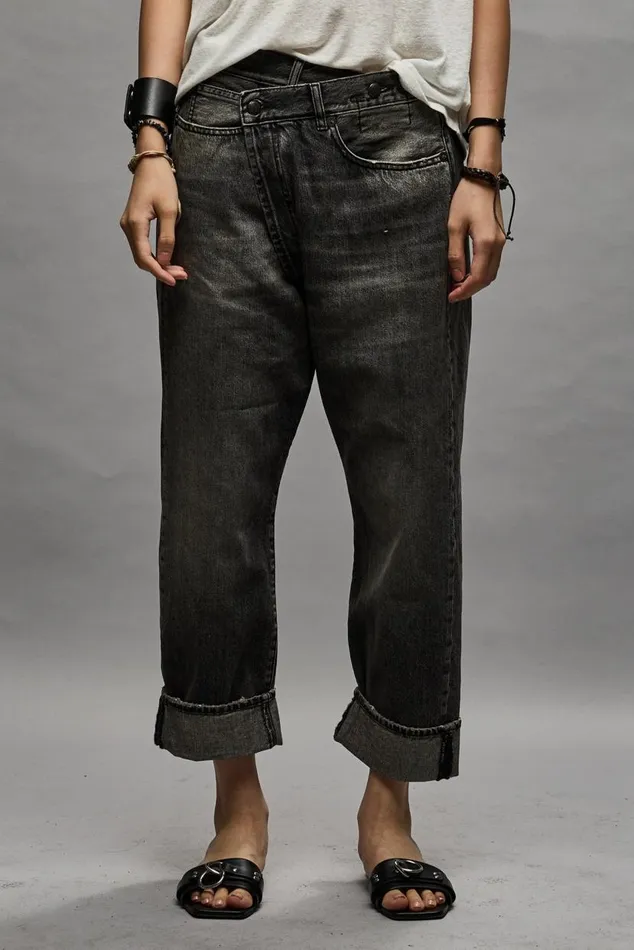 Crossover Jean 8211 Leyton Black Women R13 Denim
