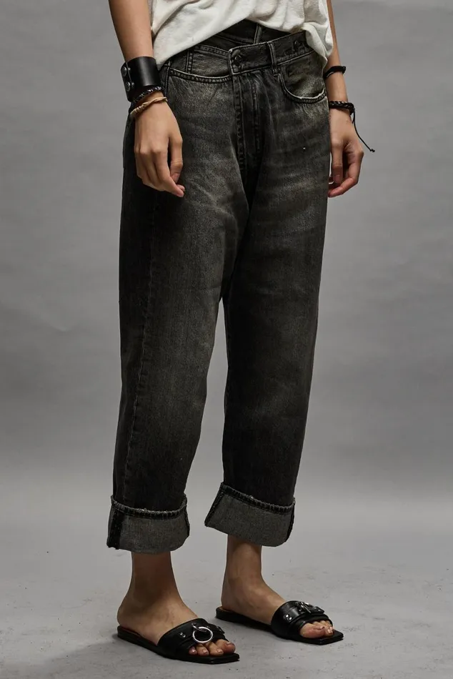 Crossover Jean 8211 Leyton Black Women R13 Denim
