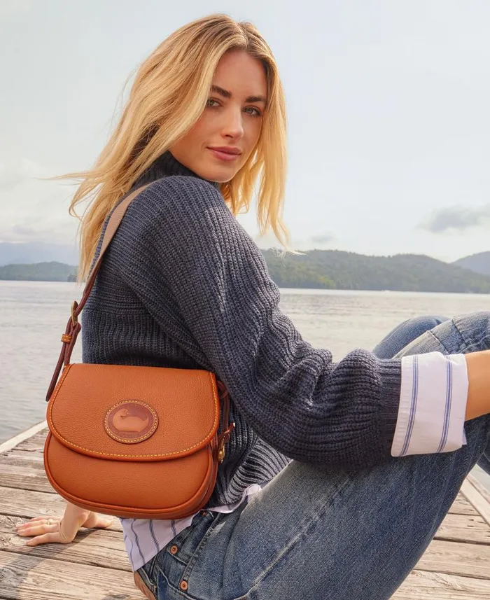 Dooney and Bourke All Weather Leather 30 Saddle Crossbody 20 Black WomenMen Crossbodies Dooney and Bourke All Weather Leather 30 Saddle Crossbody 20 Black WomenMen Crossbodies