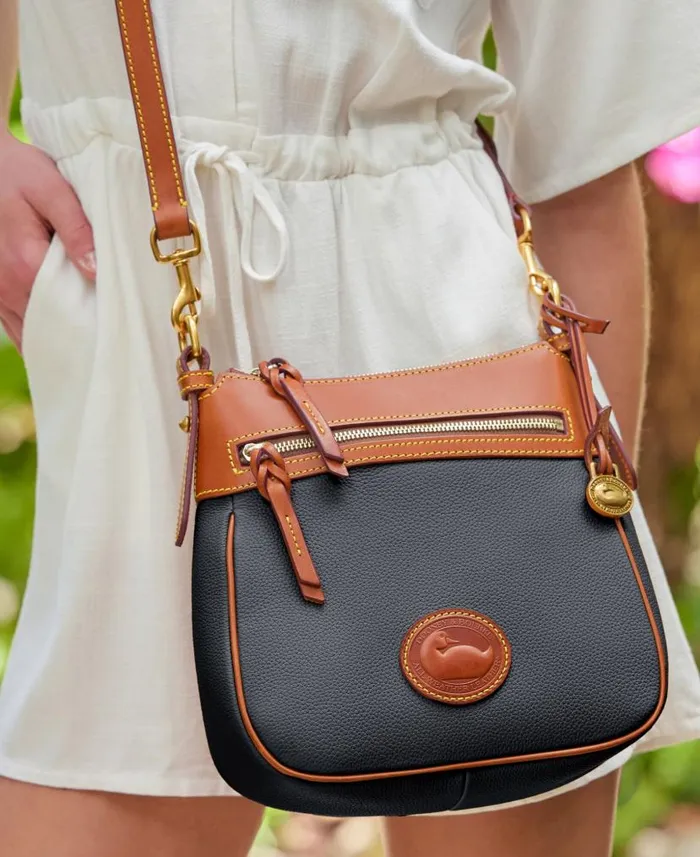 Dooney and Bourke All Weather Leather 30 Zip Top Crossbody 23 Black WomenMen Crossbodies Dooney and Bourke All Weather Leather 30 Zip Top Crossbody 23 Black WomenMen Crossbodies