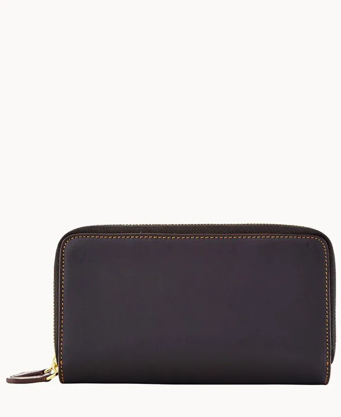 Dooney and Bourke Alto Large Double Zip Organizer Black WomenMen Wallets