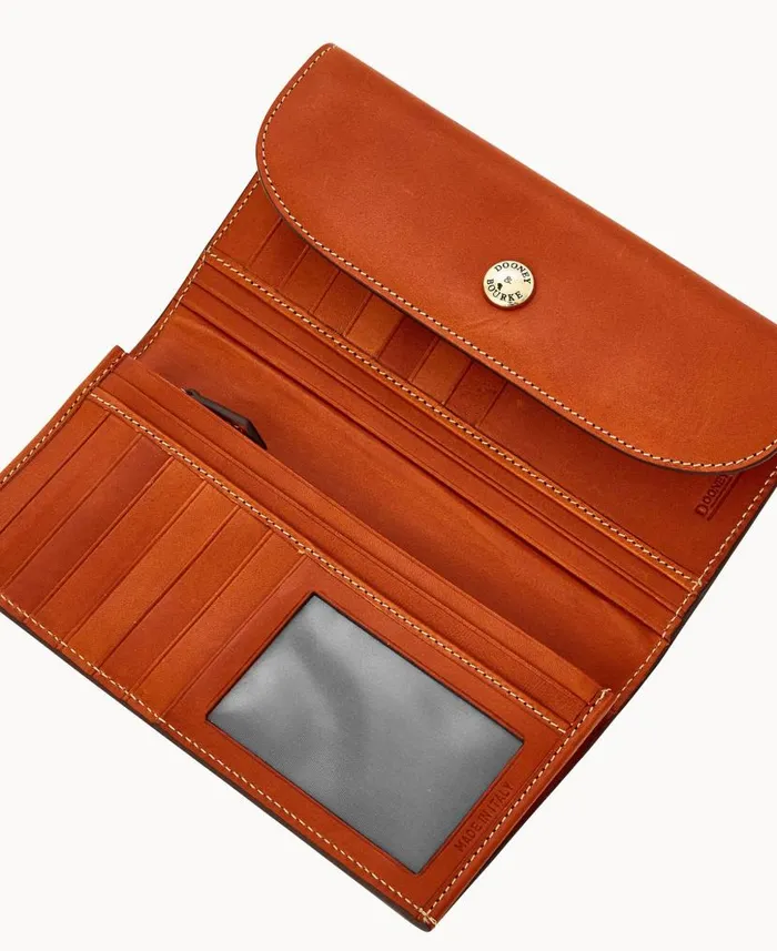 Dooney and Bourke Alto Slim Continental Saddle WomenMen Wallets