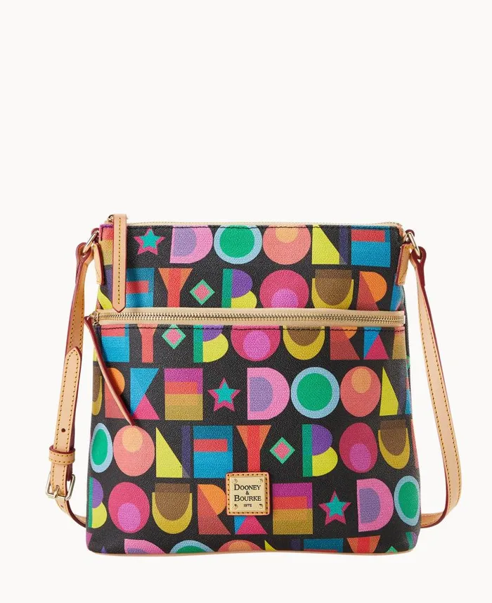 Dooney and Bourke Art Deco Crossbody Black WomenMen Crossbodies