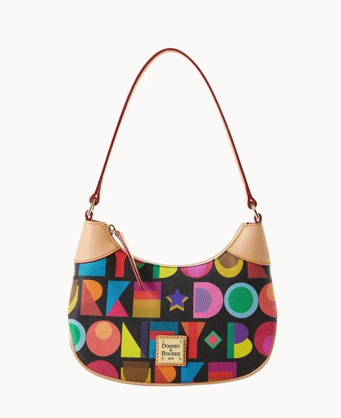 Dooney and Bourke Art Deco Luna Hobo Black WomenMen Shoulder Bags