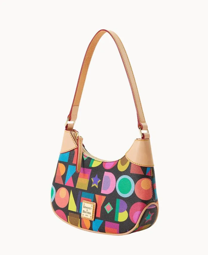 Dooney and Bourke Art Deco Luna Hobo Black WomenMen Shoulder Bags