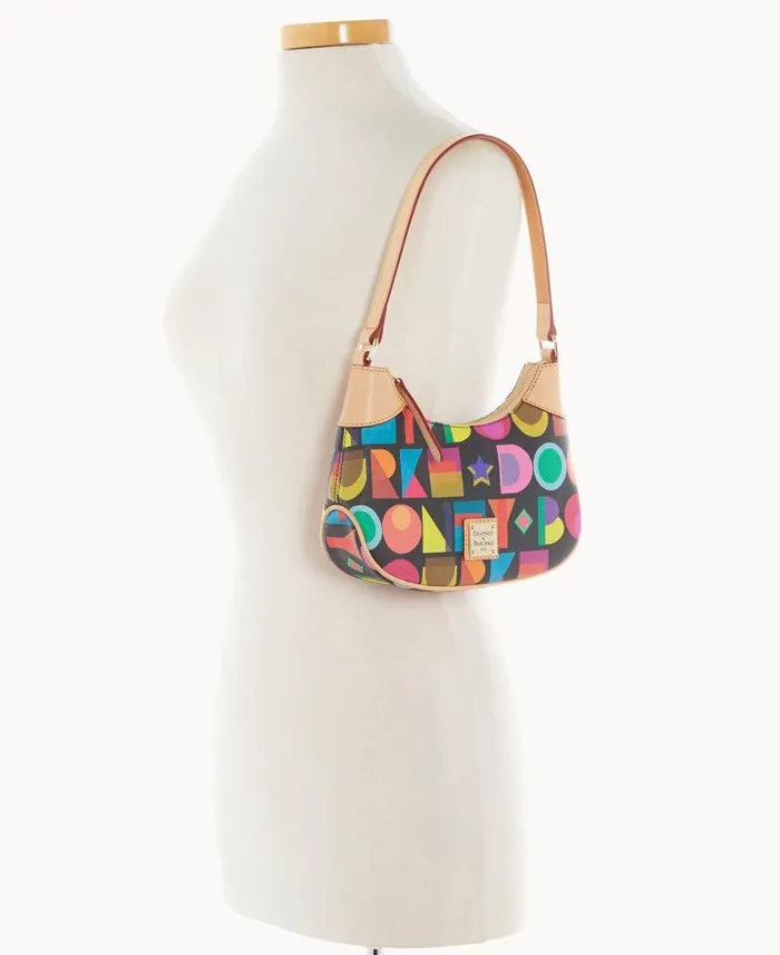 Dooney and Bourke Art Deco Luna Hobo Black WomenMen Shoulder Bags