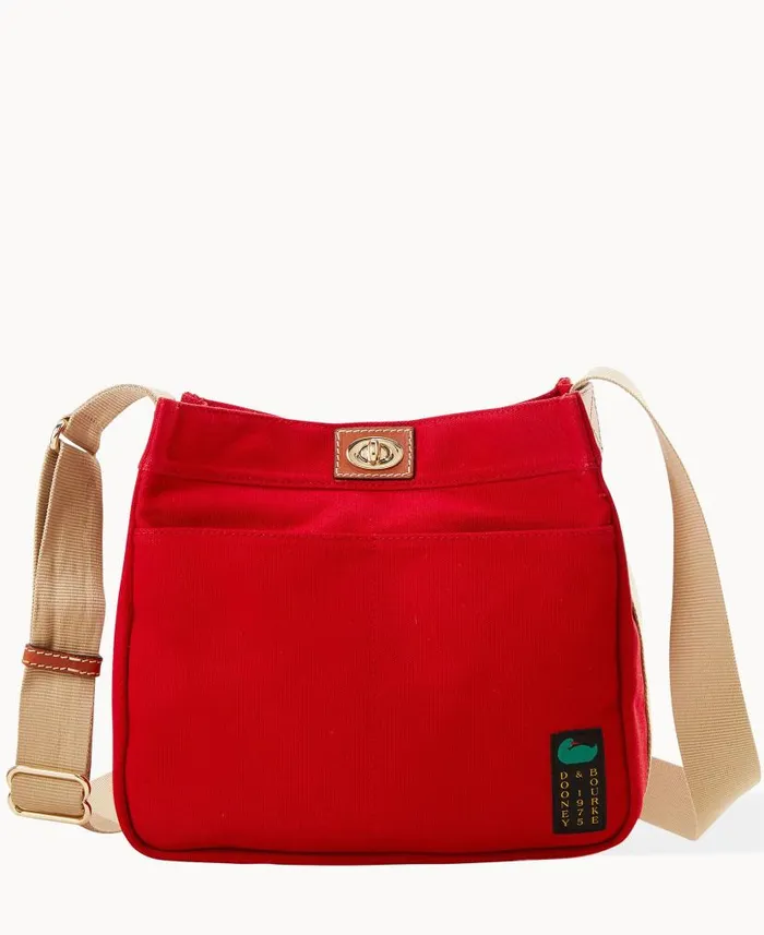 Dooney and Bourke Canvas Crossbody 28 Red WomenMen Crossbodies