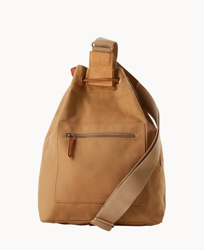Dooney and Bourke Canvas Pickleball Sling Beige WomenMen Shoulder Bags