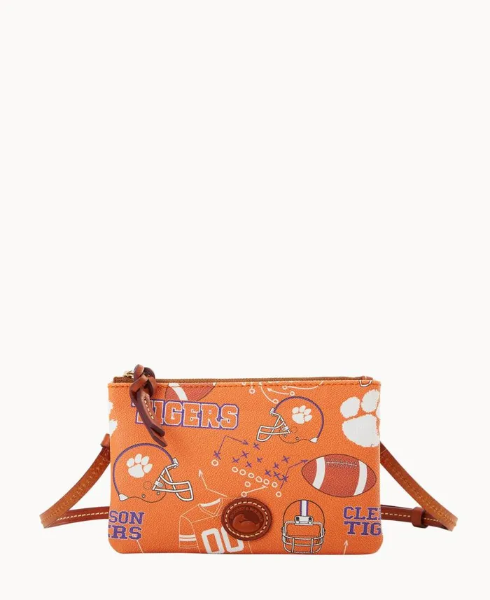 Dooney and Bourke Collegiate Clemson Top Zip Crossbody Clemson WomenMen Crossbodies Dooney and Bourke Collegiate Clemson Top Zip Crossbody Clemson WomenMen Crossbodies