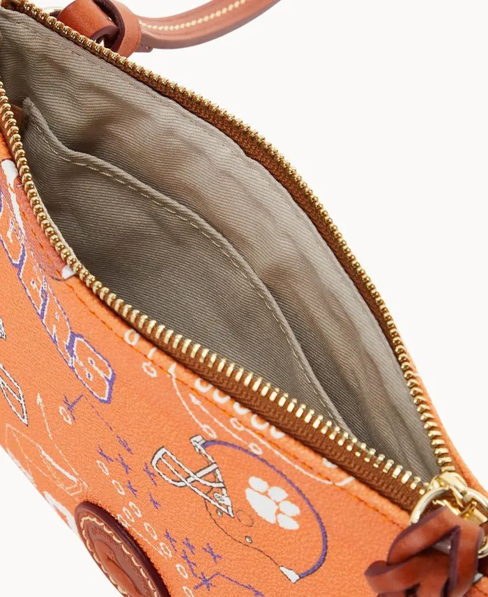 Dooney and Bourke Collegiate Clemson Top Zip Crossbody Clemson WomenMen Crossbodies Dooney and Bourke Collegiate Clemson Top Zip Crossbody Clemson WomenMen Crossbodies