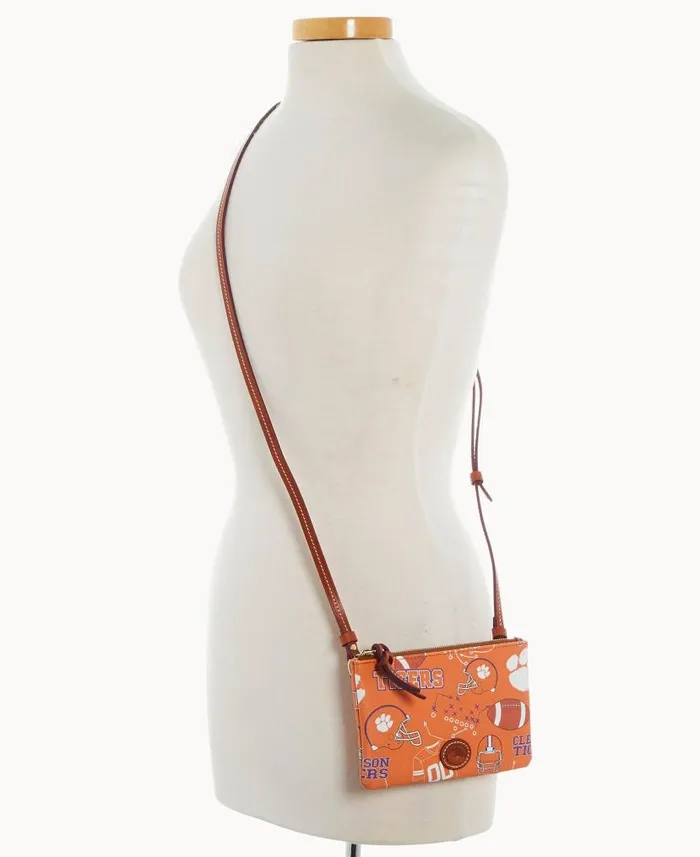 Dooney and Bourke Collegiate Clemson Top Zip Crossbody Clemson WomenMen Crossbodies Dooney and Bourke Collegiate Clemson Top Zip Crossbody Clemson WomenMen Crossbodies