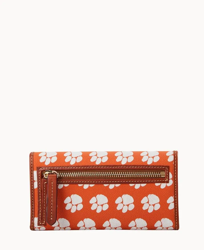 Dooney and Bourke Collegiate Clemson University Continental Clutch Clemson WomenMen Wallets Dooney and Bourke Collegiate Clemson University Continental Clutch Clemson WomenMen Wallets
