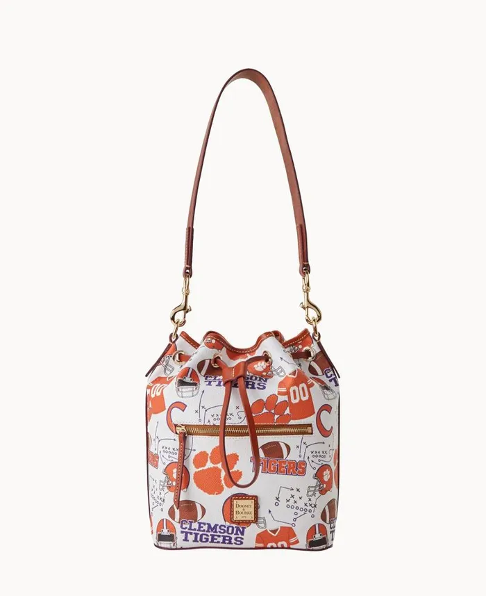 Dooney and Bourke Collegiate Clemson University Drawstring Clemson WomenMen Shoulder Bags Dooney and Bourke Collegiate Clemson University Drawstring Clemson WomenMen Shoulder Bags