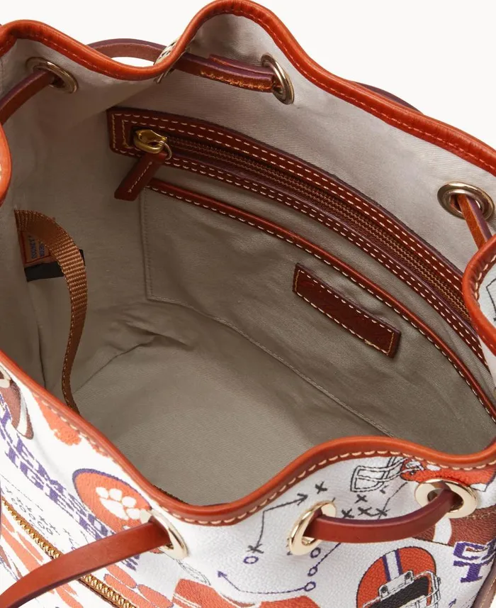 Dooney and Bourke Collegiate Clemson University Drawstring Clemson WomenMen Shoulder Bags Dooney and Bourke Collegiate Clemson University Drawstring Clemson WomenMen Shoulder Bags