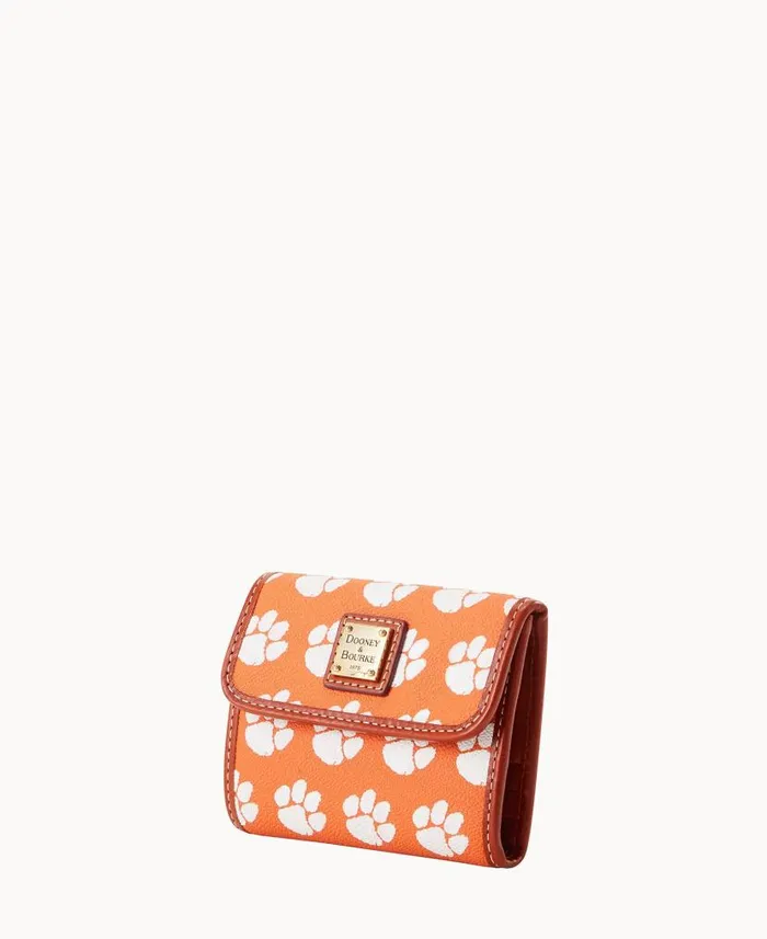 Dooney and Bourke Collegiate Clemson University Flap Credit Card Wallet Clemson WomenMen Wallets Dooney and Bourke Collegiate Clemson University Flap Credit Card Wallet Clemson WomenMen Wallets