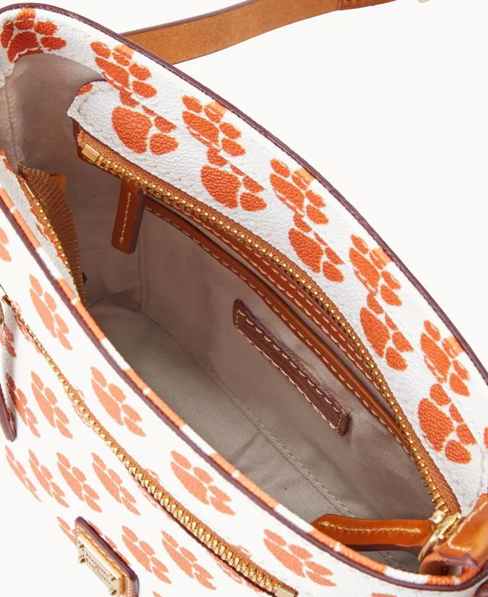 Dooney and Bourke Collegiate Clemson University Small Zip Crossbody Clemson WomenMen Crossbodies Dooney and Bourke Collegiate Clemson University Small Zip Crossbody Clemson WomenMen Crossbodies