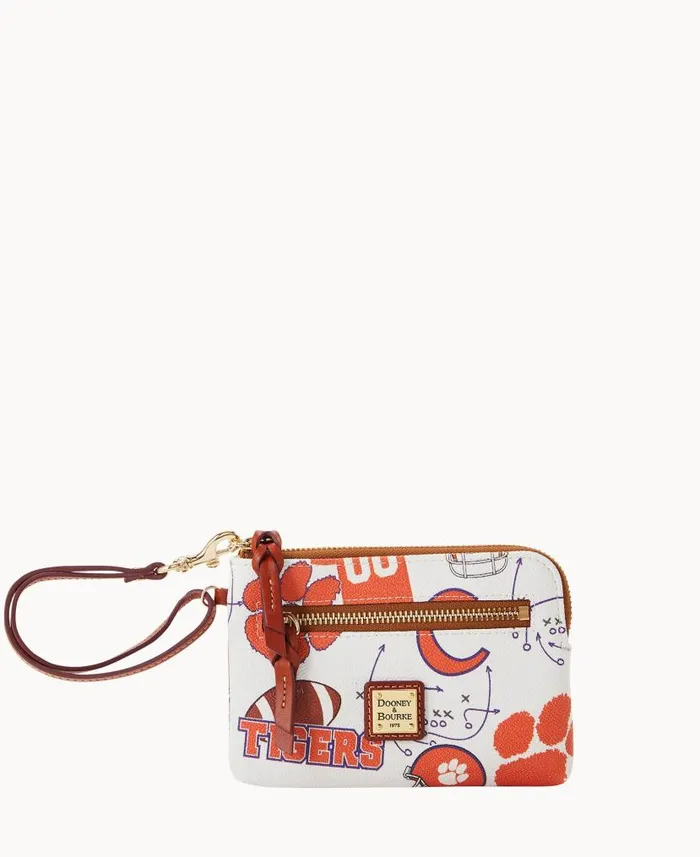 Dooney and Bourke Collegiate Clemson University Zip Around Wristlet Clemson WomenMen Wallets Dooney and Bourke Collegiate Clemson University Zip Around Wristlet Clemson WomenMen Wallets