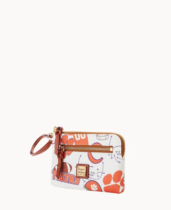 Dooney and Bourke Collegiate Clemson University Zip Around Wristlet Clemson WomenMen Wallets Dooney and Bourke Collegiate Clemson University Zip Around Wristlet Clemson WomenMen Wallets