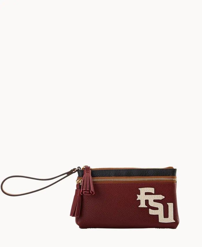 Dooney and Bourke Collegiate Florida State Double Zip Wristlet Florida State WomenMen Wallets Dooney and Bourke Collegiate Florida State Double Zip Wristlet Florida State WomenMen Wallets