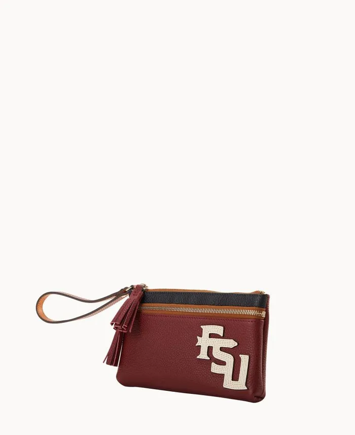 Dooney and Bourke Collegiate Florida State Double Zip Wristlet Florida State WomenMen Wallets Dooney and Bourke Collegiate Florida State Double Zip Wristlet Florida State WomenMen Wallets