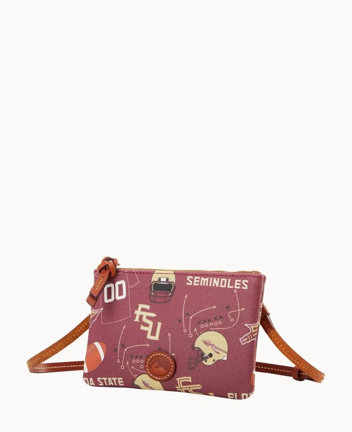 Dooney and Bourke Collegiate Florida State Top Zip Crossbody Florida State WomenMen Crossbodies Dooney and Bourke Collegiate Florida State Top Zip Crossbody Florida State WomenMen Crossbodies