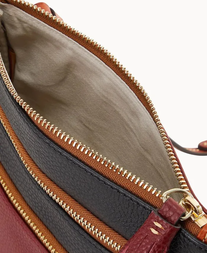 Dooney and Bourke Collegiate Florida State Triple Zip Crossbody Florida State WomenMen Crossbodies Dooney and Bourke Collegiate Florida State Triple Zip Crossbody Florida State WomenMen Crossbodies